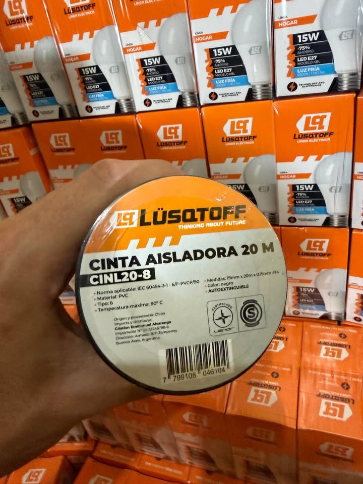 Cinta Aisladora 20m Lusqtoff