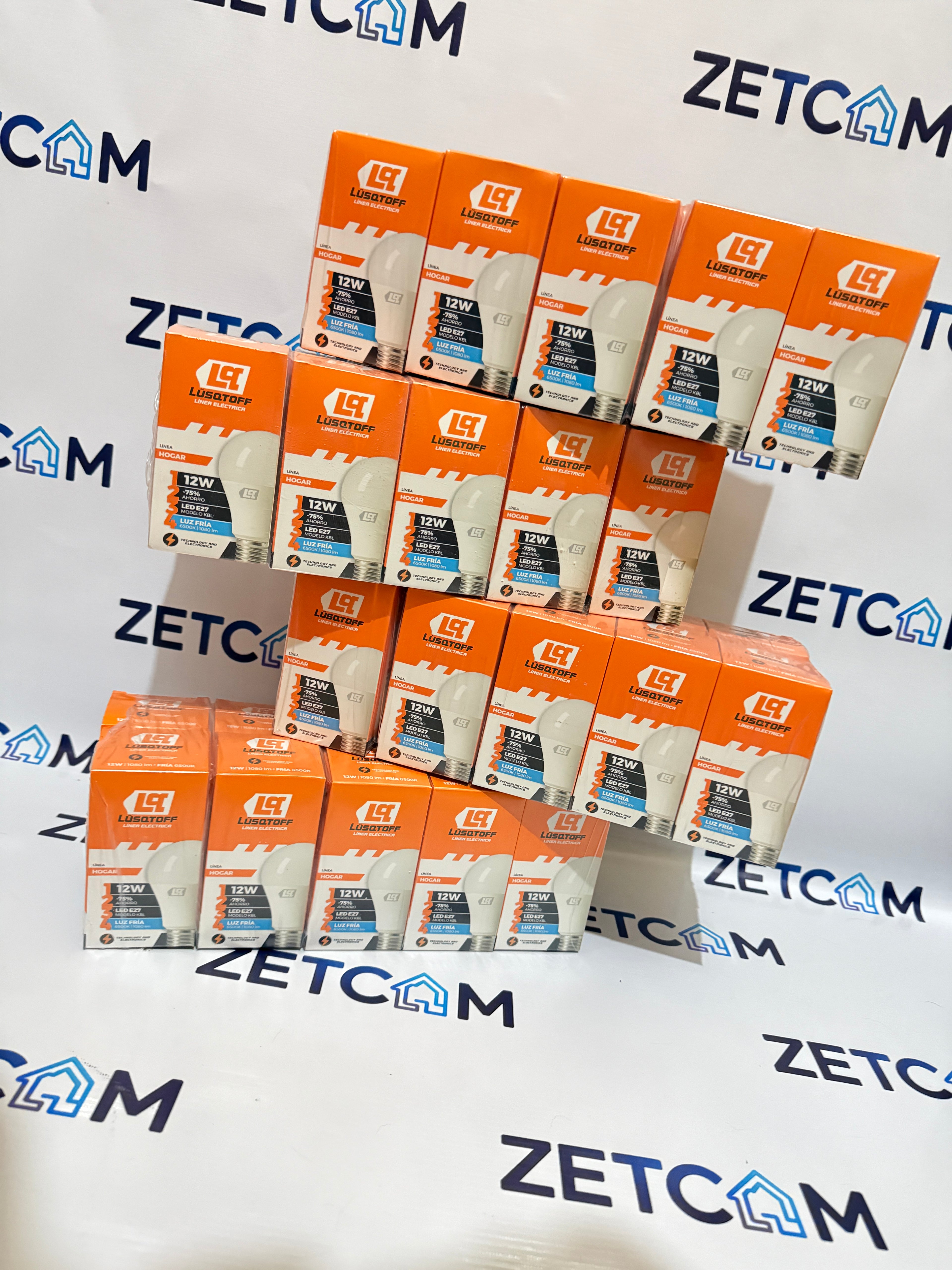 Lampara Foco Led 12W Luz Fría Bajo Consumo Lusqtoff x10u